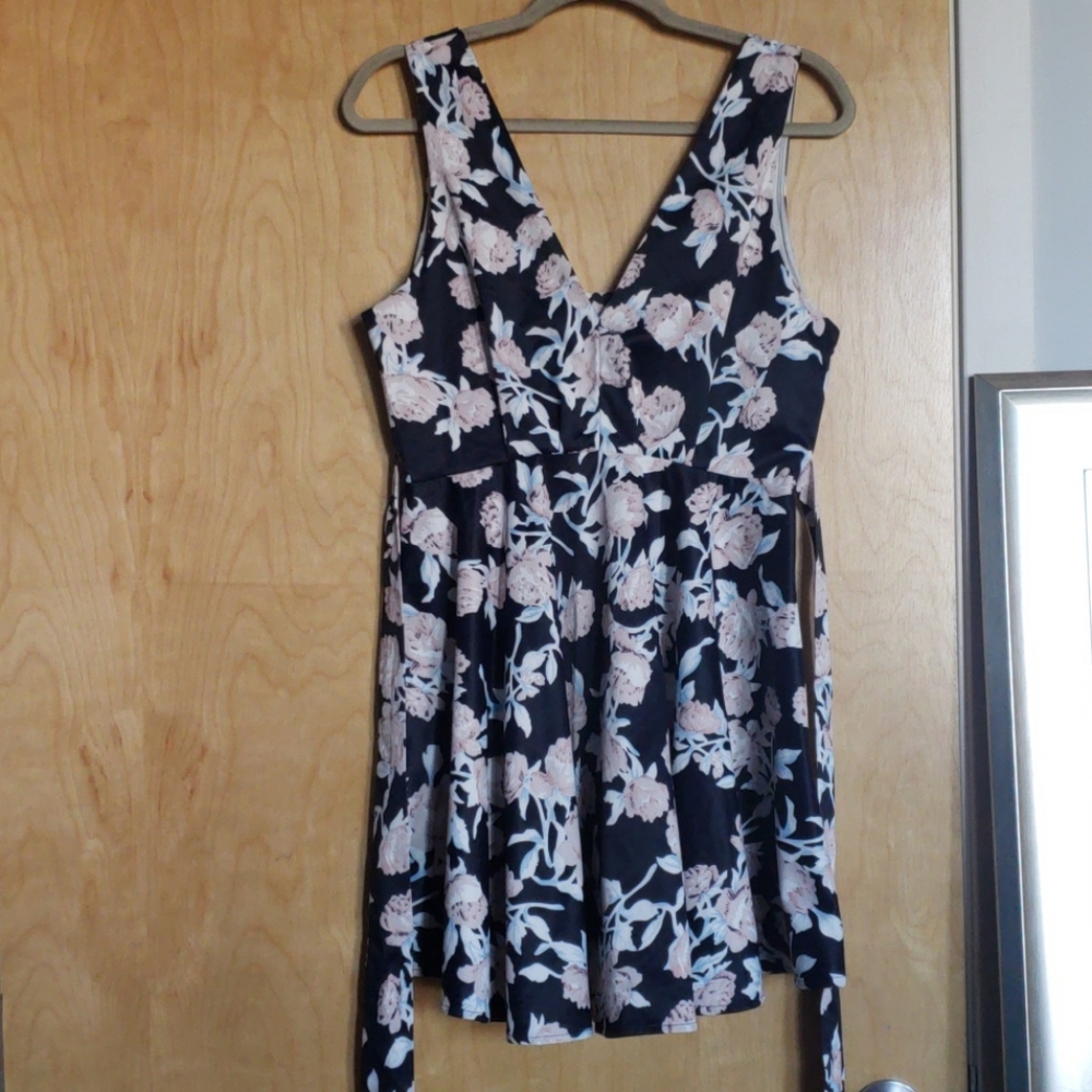 Navy Floral Akira Black Label Dress